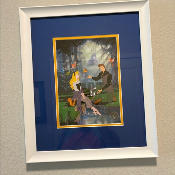 Disney Other - VTG Walt Disney Cinderella Framed Disney Princess Art Print Disney store